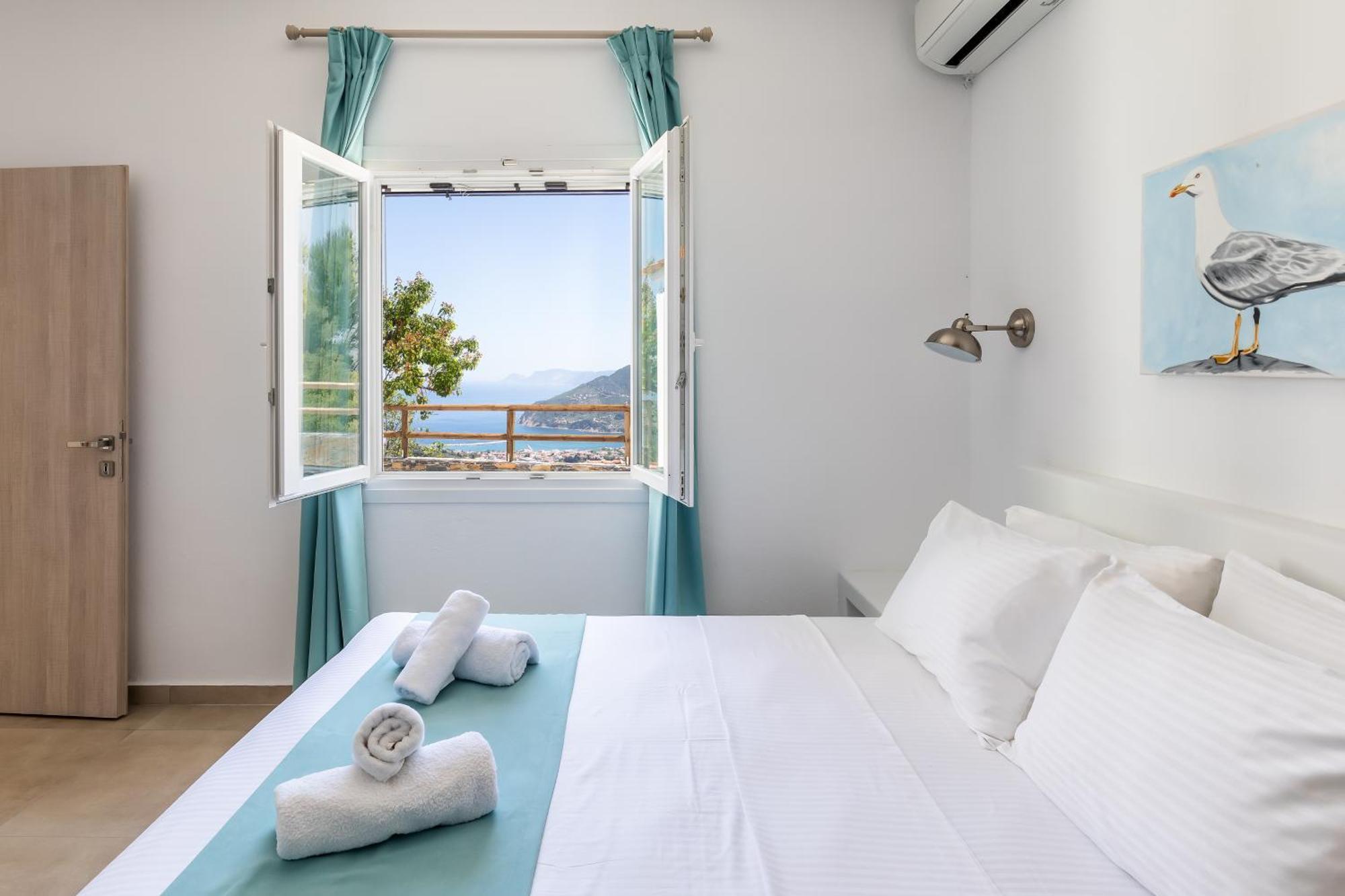 Liagka Villa Skopelos Oda fotoğraf