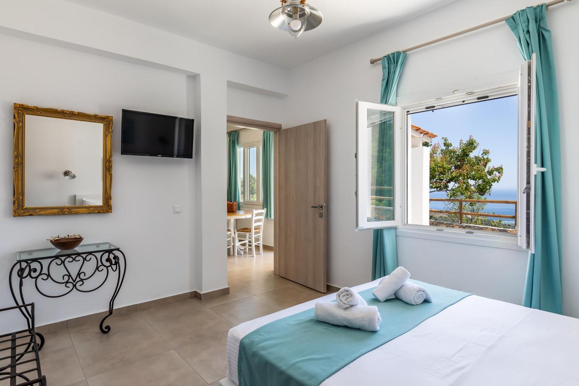 Liagka Villa Skopelos Oda fotoğraf